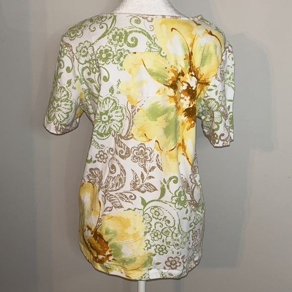 Alfred Dunner Summer Floral Top Size Small - Picture 4 of 5